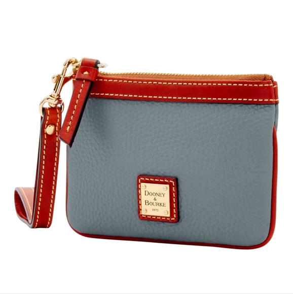 Dooney & Bourke Handbags - Sale! Slate & Chestnut Leather Wristlet